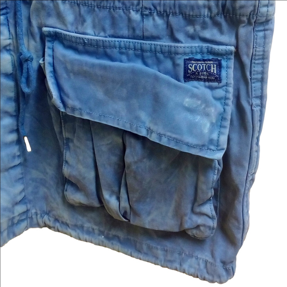 🆕 SCOTCH & SODA "THE COMANDO" BLUE TWO TONE WOMEN'S JACKET - Picture 9 of 15